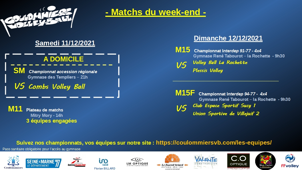 Matchs du week-end