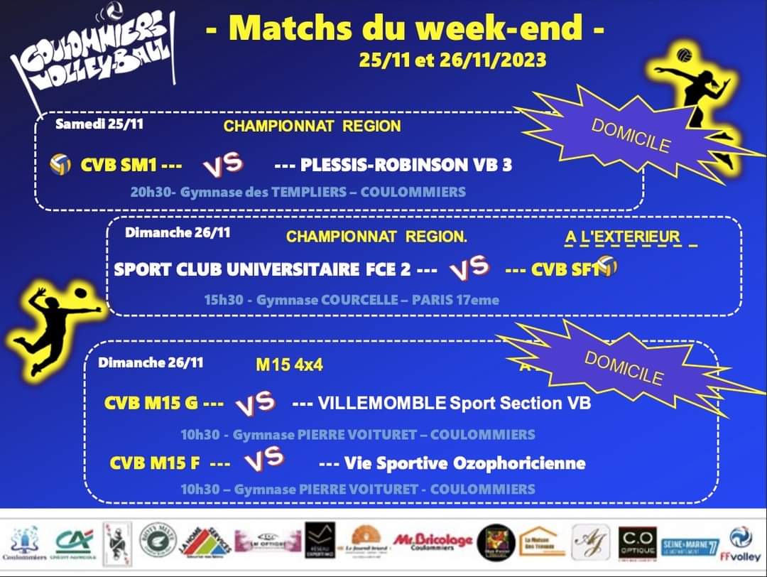 Matchs du week-end