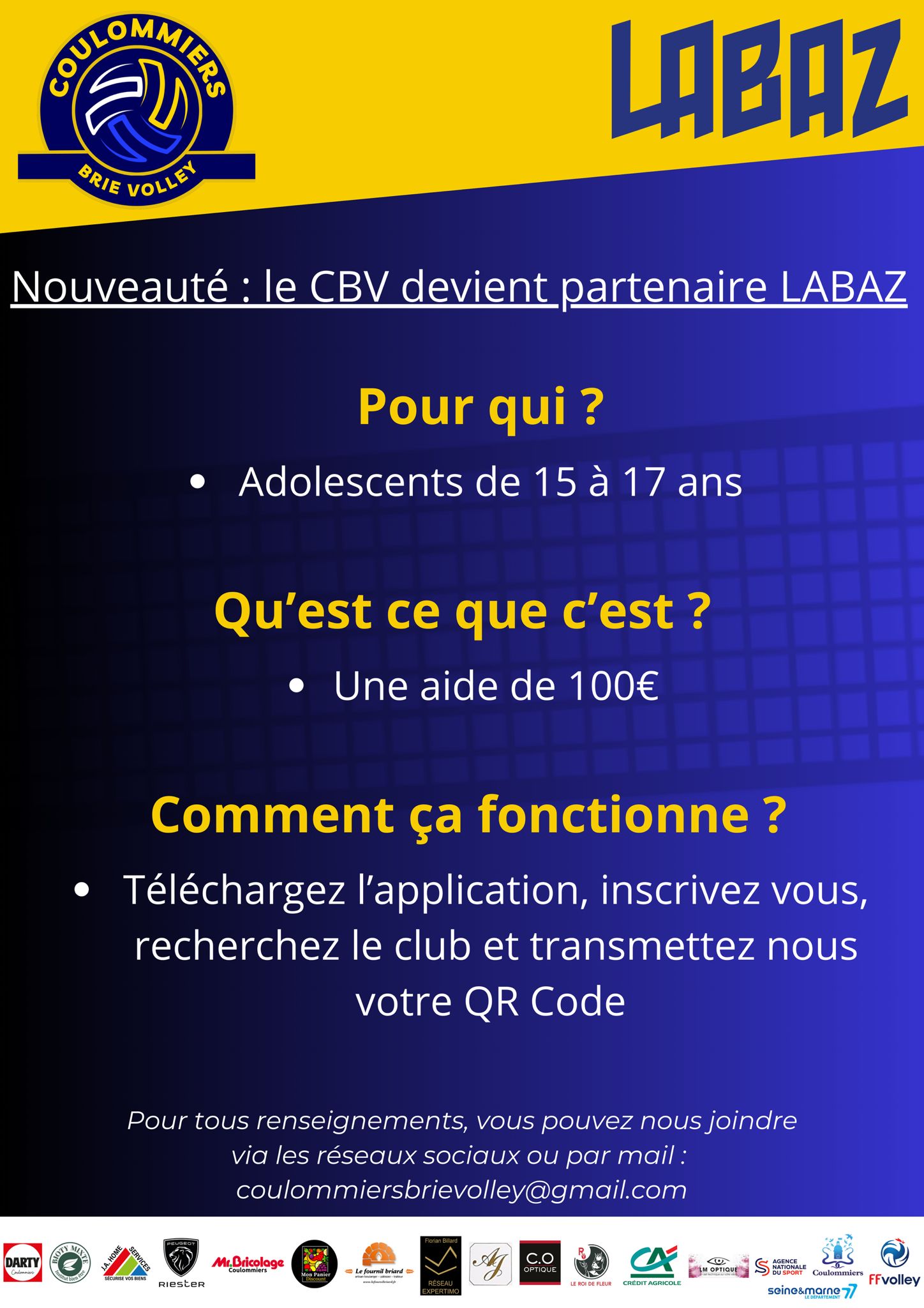 Le CBV partenaire LABAZ Ile de France