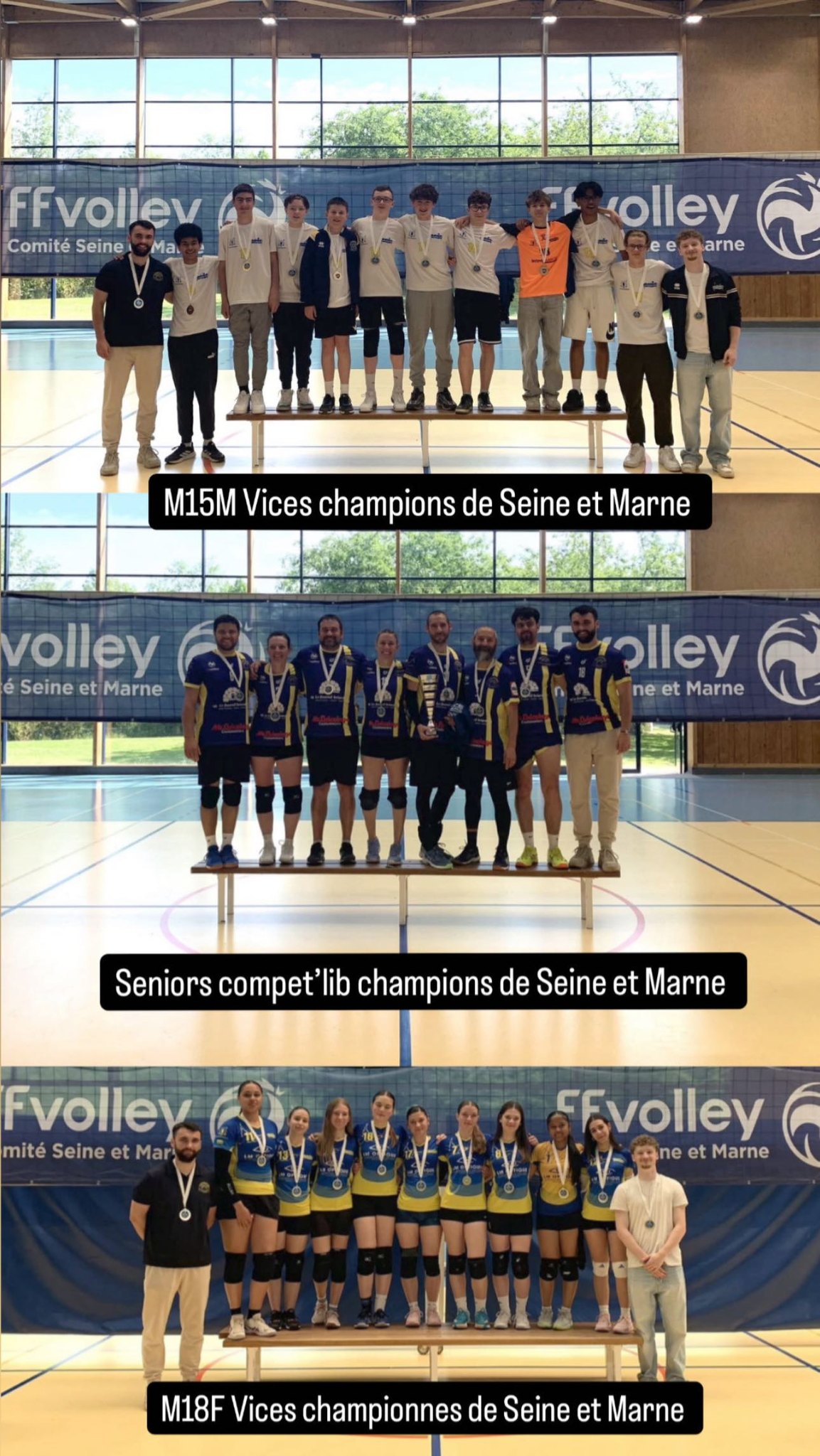 Coupe 77 : un champion, deux vice-champions !!