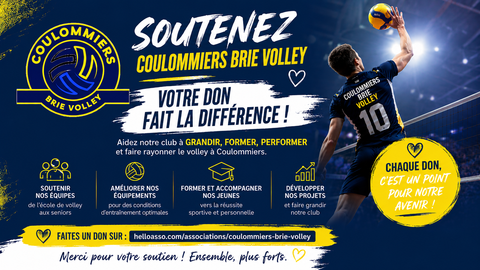 Soutenez le Coulommiers Brie Volley !