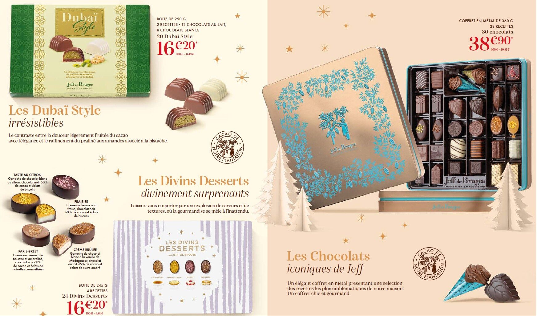 Coffret métal Chocolats iconiques de Jeff